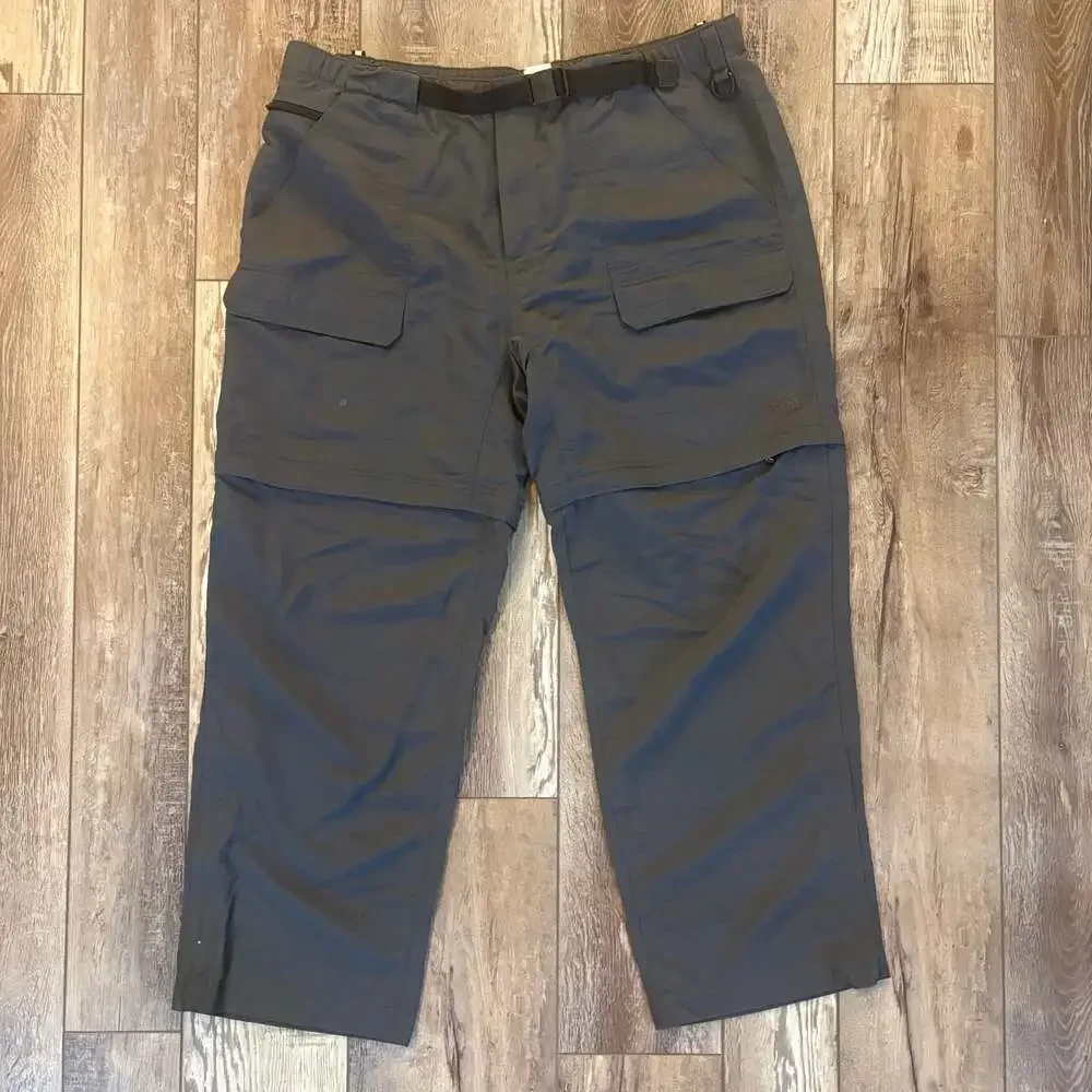 The North Face Mens XXL Short Convertible Hiking Pants Gray